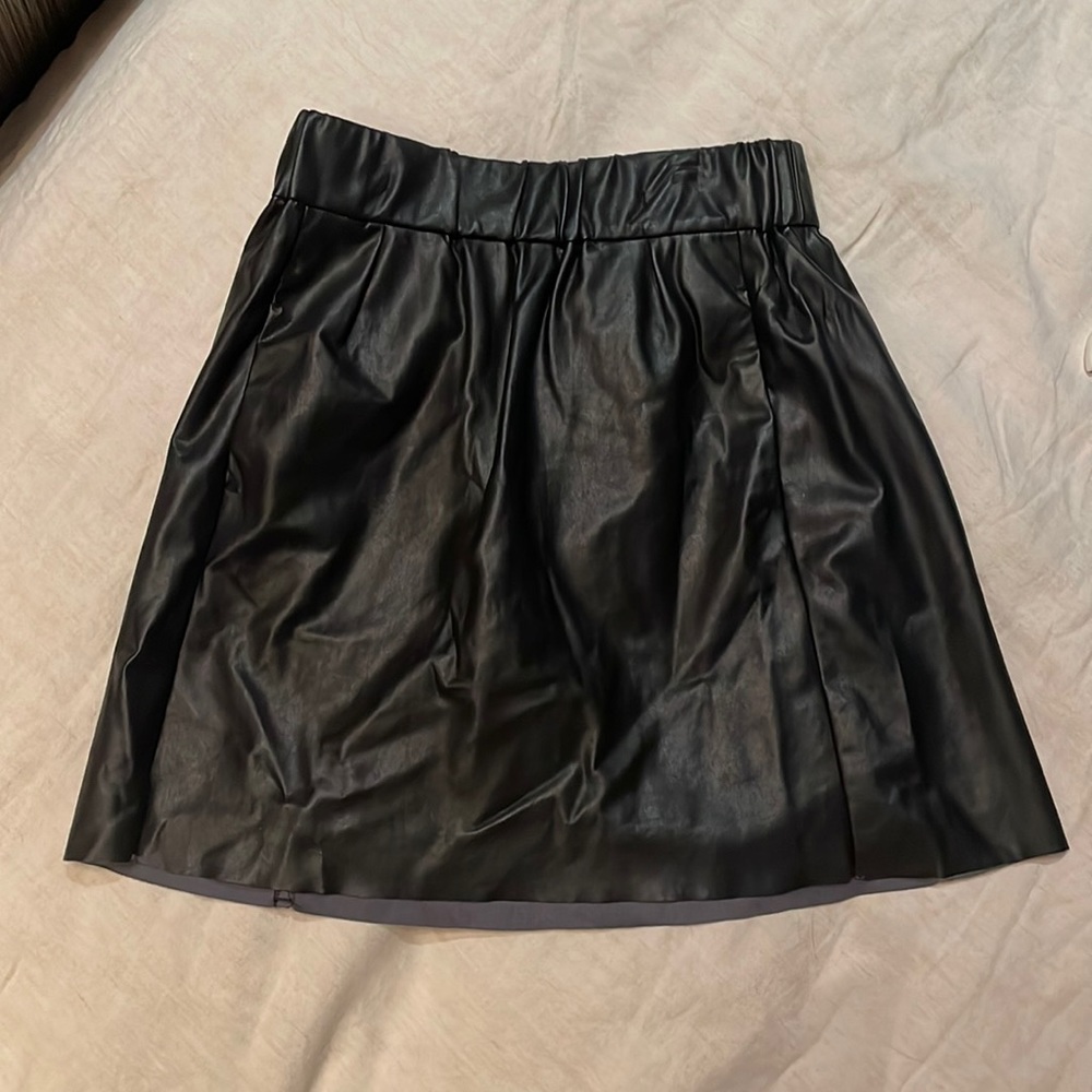 Wilfred Free Black Leather Skirt - xs